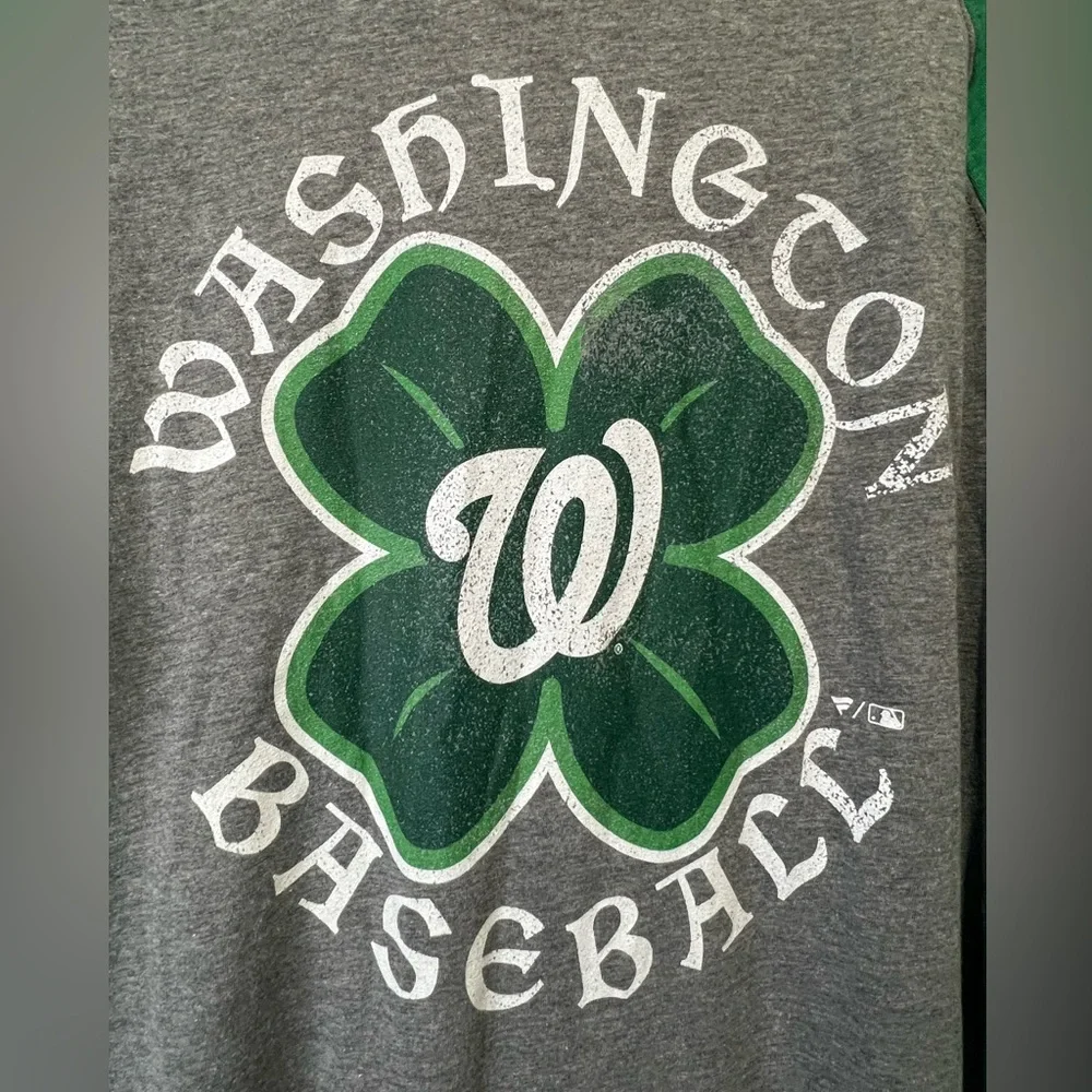 Fanatics Washington Nationals Celtic Raglan Long Sleeve T-Shirt - Picture 3 of 6